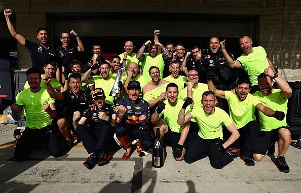 Smiles all round for Verstappen&#039;s podium finish