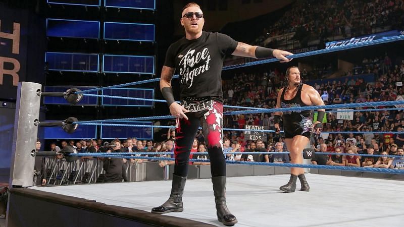 Heath Slater and Rhyno were in the inaugural SmackDown tag champs 