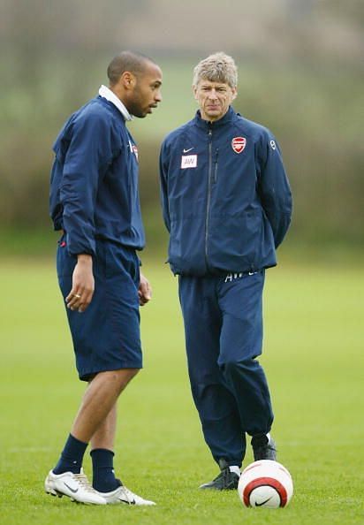 Wenger formed a great bond with his players at Arsenal