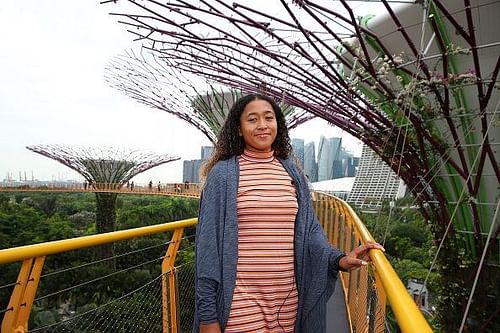 US Open champion Naomi Osaka enjoys herself in Singapore ahead of the WTA Finals