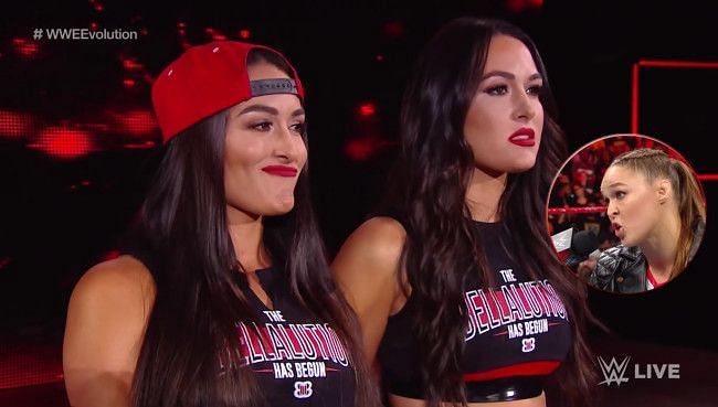 The Bellas feeling uncomfortable with Ronda Rousey&#039;s words on RAW