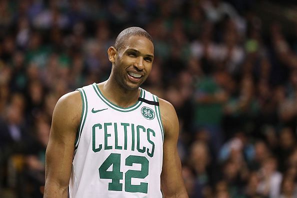 Horford is a point center who has the range of some of the most elite spot-up shooters in the league