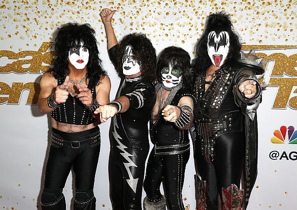 Gene Simmons (far right) at the 