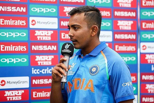 The brand value of Prithvi Shaw