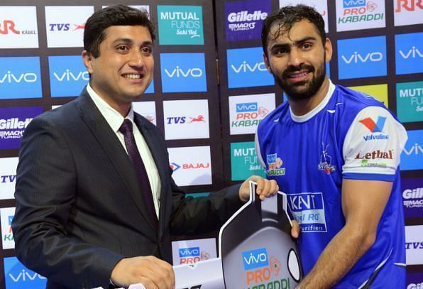 Mohit Chhillar is the third best defender in Pro Kabaddi history. 