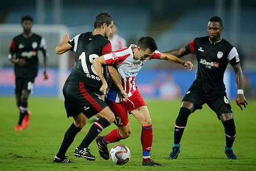 ATK finished the two matches with poor performances and hence are at the bottom of the table with no points (Image Courtesy: ISL)