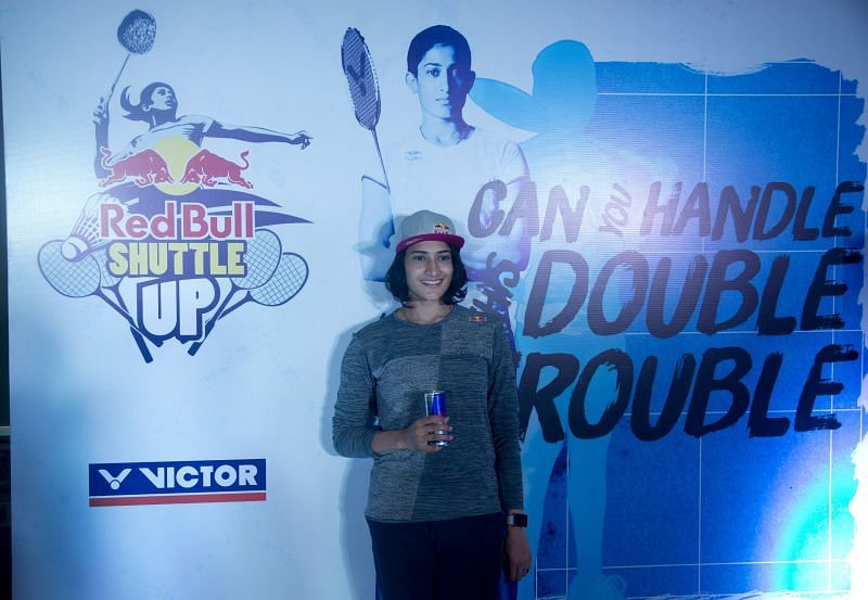 Red Bull Athlete Ashwini Ponnappa at the Red Bull Shuttle Up Launch