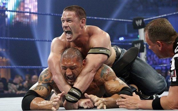 Cena and Batista were unwilling partners!