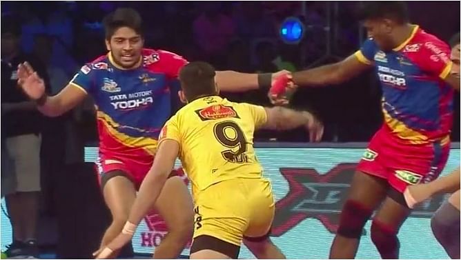 प्रो कबड्डी 2018: तेलुगु टाइटंस ने यूपी योद्धा को 34-29 से हराया
