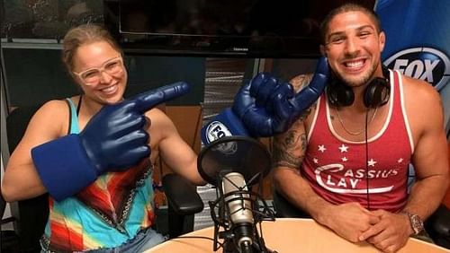 EnterRonda Rouseyâs ex-boyfriend and former UFC heavyweight fighter Brendan SchaubÂ 