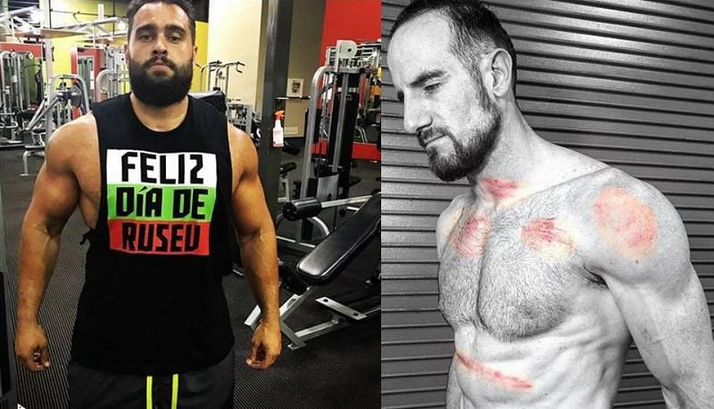 Rusev has quite literally beaten Aiden English black and blue over the past few weeks