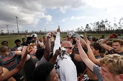 10 days after hurricane, football offers a welcome escape