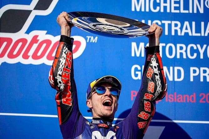 Vinales breaks Yamaha's winless streak, wins Australian GP