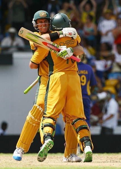 Hayden scored 659 runs - the most - in just 10 innings during the 2007 World Cup with 3 centuries at 73.22