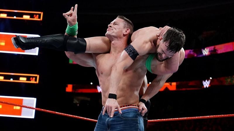 John Cena before burying Finn Balor