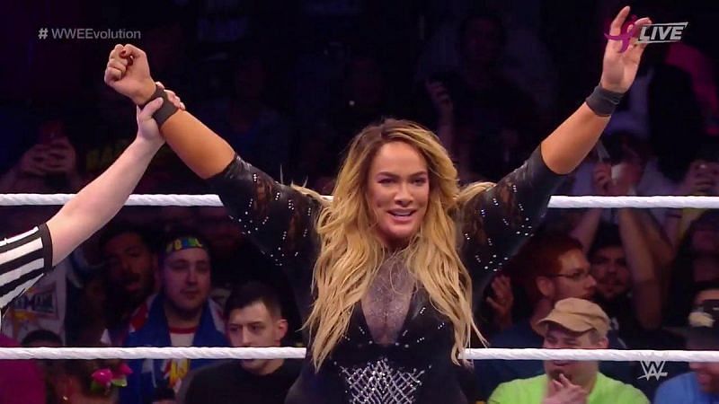 Nia Jax stands victorious at Evolution