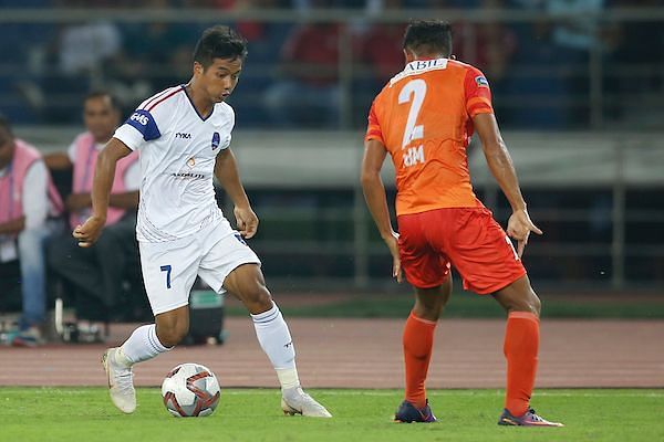 The 21-year-old Chhangte (left) is yet to find the net this season [Image: ISL]