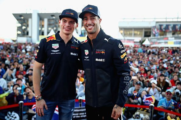 Verstappen and Ricciardo will be competing in different cars next year