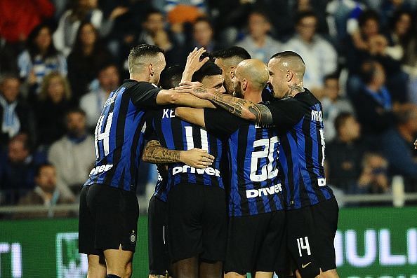 Icardi won the match late on for Inter Milan