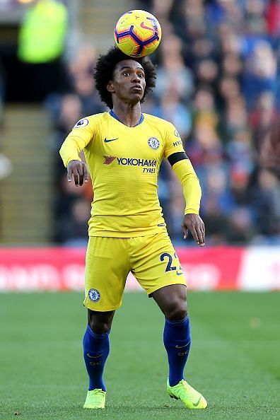 Willian scored a beautiful curler against Burnley from outside the D Box