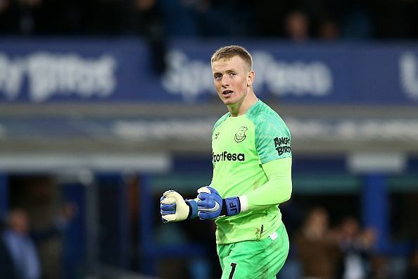 Pickford kept a clean sheet against Crystal Palace