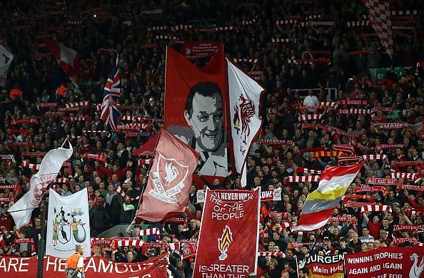 The Kop end at Anfield