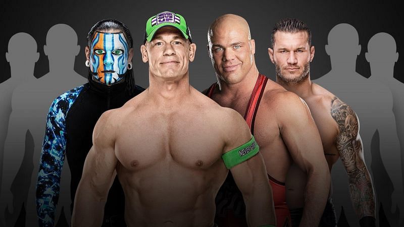 Who will lock horn with John Cena, Jeff Hardy, Randy Orton, and Kurt Angle at the WWE World Cup?
