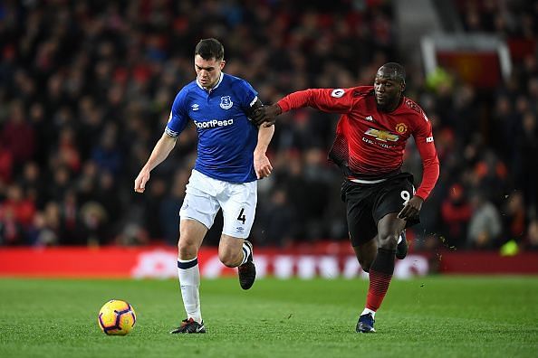 Romelu Lukaku came on as a substitute against Everton