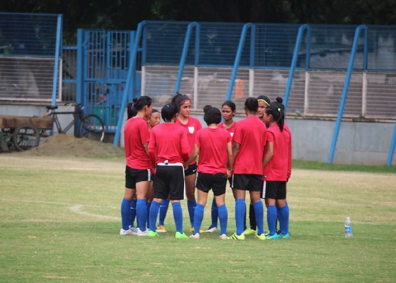 A file picture of the Indian national women&#039;s football team (Image: AIFF Media)