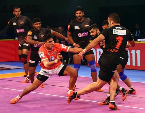 Nitin Tomar had a Super 10 for Puneri Paltan