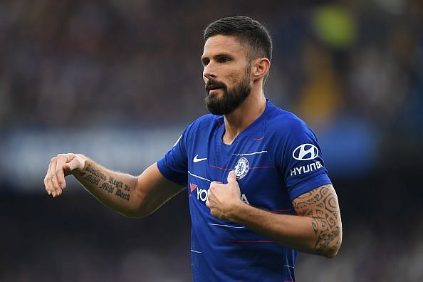 Olivier Giroud: Chelsea&#039;s first striker at the moment
