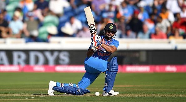 Despite failing to score at a quick rate in the ODI series vs England, Raina made sure he does not give away his wicket cheaply