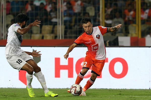 Jacki was on hand to tap in Coro&#039;s pass for the third goal and for the fourth he returned the favour by setting it up on a platter for the Goa striker  (Image Courtesy: ISL)
