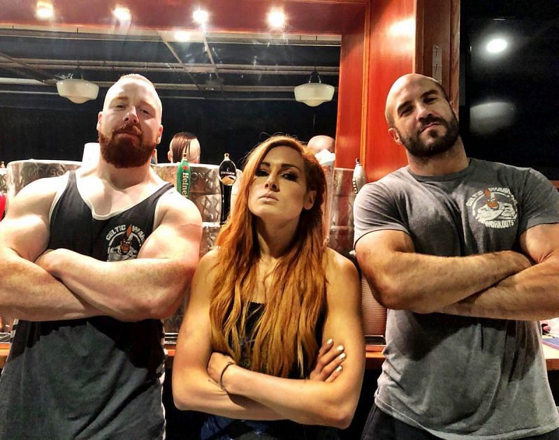 Sheamus, Becky, and Cesaro