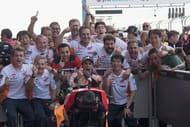 Marc Marquez celebrating a Grand Prix win