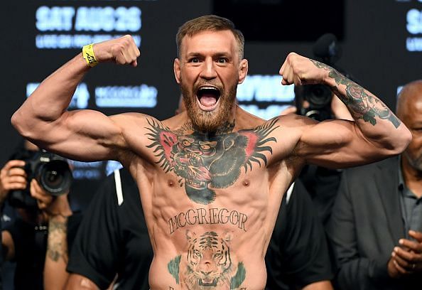 Floyd Mayweather Jr. v Conor McGregor - Weigh-in