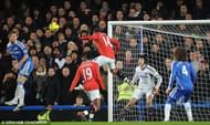 Javier Hernandez's header which made things 3-3 at the Bridge: EPL 2011-12