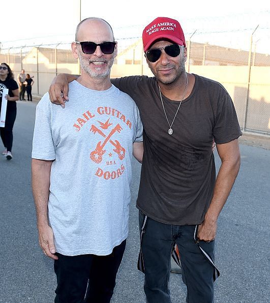 Wayne Kramer with Prophets Of Rage and Rage Against The Machine guitarist Tom Morello