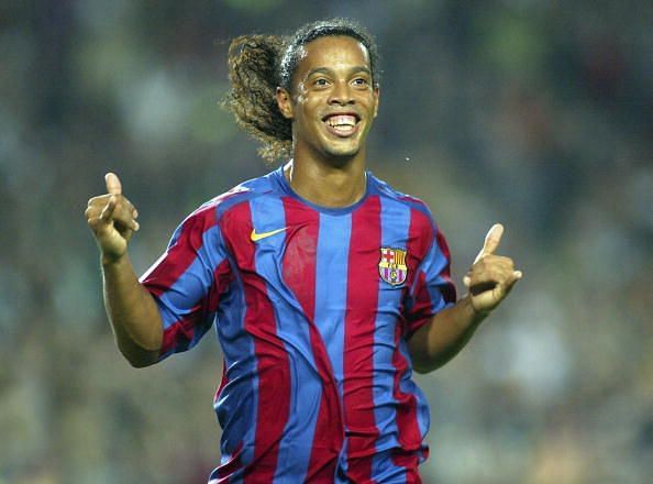 Ronaldinho in Barcelona v Real Sociedad