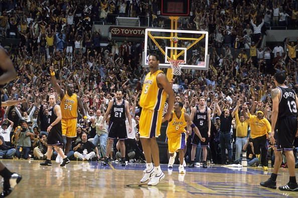 &#039;Big Shot Rob&#039; nails the three-point buzzer-beater that helped the Lakers beat the Sacramento Kings