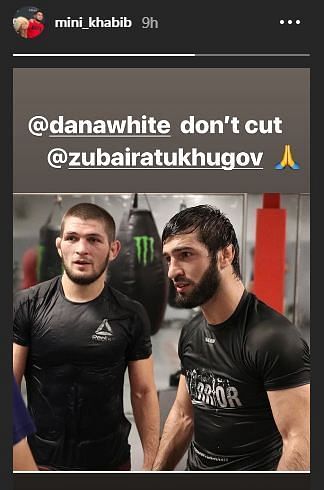 If Artem didn&rsquo;t get cut from the UFC, neither should Zubair - 