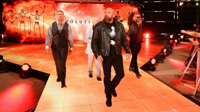 Evolution made a triumphant return on SmackDown 1000