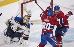 Gallagher scores goal, Canadiens edge Blues 3-2