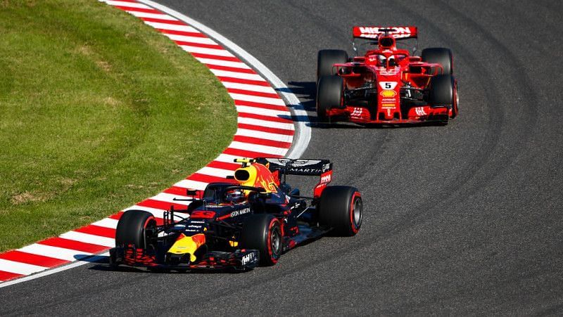 Vettel and Verstappen collided in Suzuka