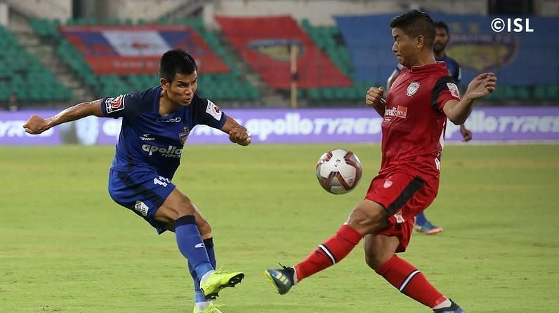 Thoi Singh got on the scoresheet twice to give the fans some early minutes of joy (Image Courtesy: ISL)