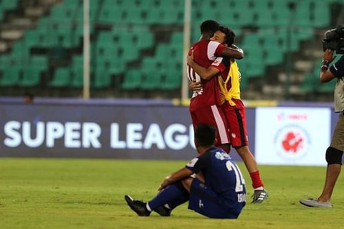 NorthEast United FC secured a remarkable comeback to earn all three points against the defending champions (Image Courtesy: ISL)