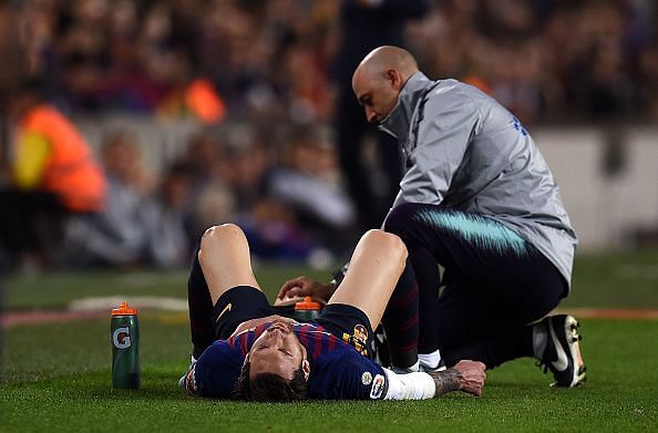 Lionel Messi is set to be sidelined when Barcelona take on Real Madrid