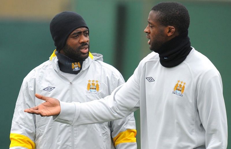 Yaya and Kolo Toure played together for three years at Manchester City