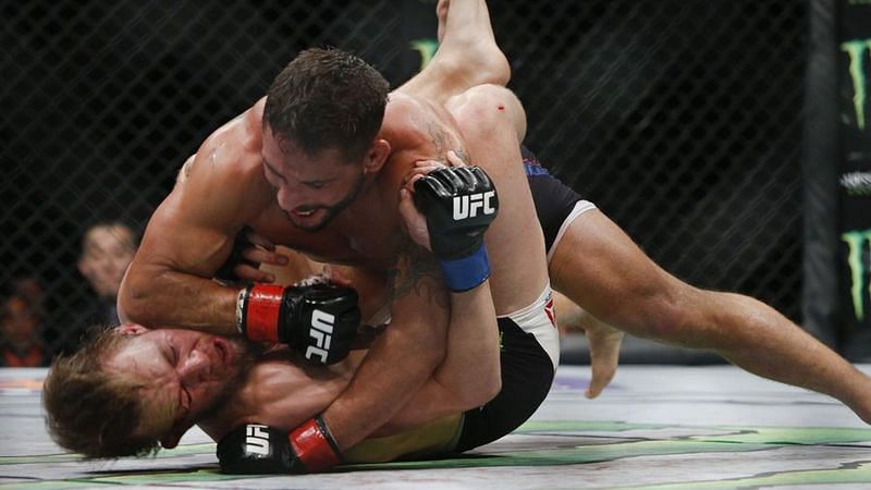 Image result for chad mendes takes down conor mcgregor