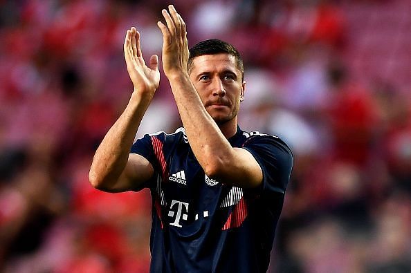 Lewandowski scored a brace against Wolfsburg